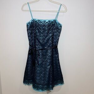 Vintage Jessica McClintock Gunne Sax Mini Dress Size 5/6 Made In USA Party Dress